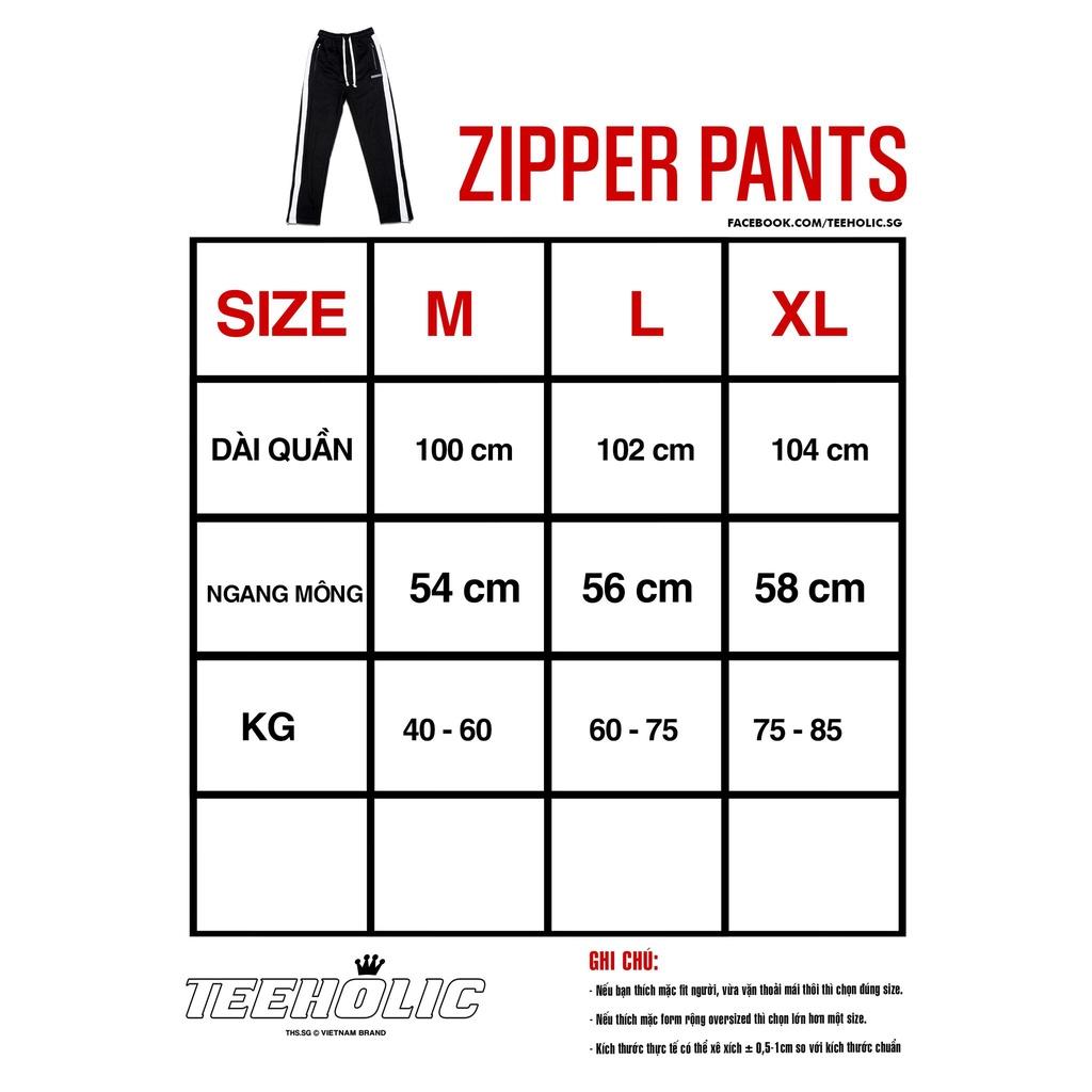 Quần Zipper Pant Unisex TeeHolic Màu Đen - THS