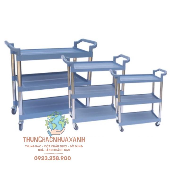 XE ĐẨY PHỤC VỤ BÀN ĂN NHÀ HÀNG - XE DỌN DẸP BÀN ĂN NHỰA CAO CẤP
