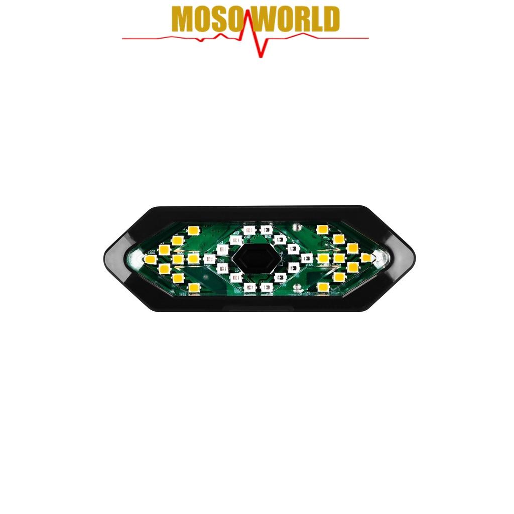 Đèn LED MOSOWORLD 18 bóng không dây chống nước có điều khiển từ xa gắn yên xe đạp