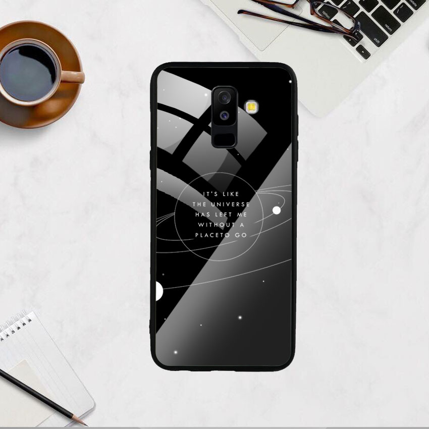 Ốp Lưng Kính Cường Lực cho điện thoại Samsung Galaxy A6 Plus 2018 - Alone 02