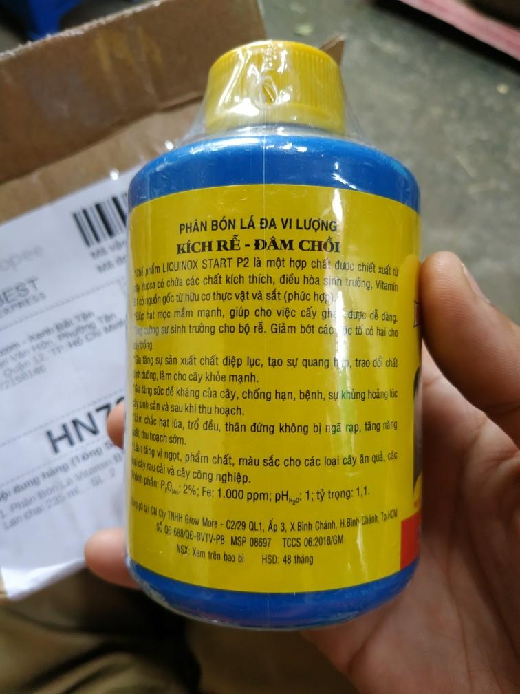 Phân bón vitamin B1 Start của Growmore chai 235ml - tăng đề kháng, phát triển rễ