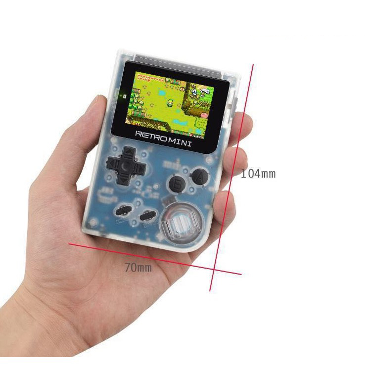 Tay cầm chơi game Retro Mini 169 game - chạy được GBA GBC GB có thể chép thêm game qua khe thẻ (đen) hàng nhập khẩu