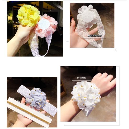 Set tất + băng đô sơ sinh cho bé gái