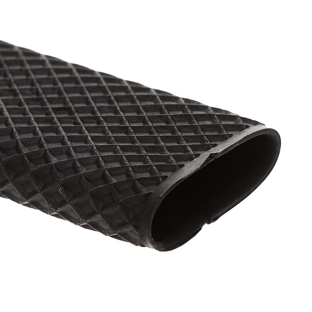 2x Pool Cue Handle Grip Non Slip Textured Heat Shrink Tubing Sleeve Black
