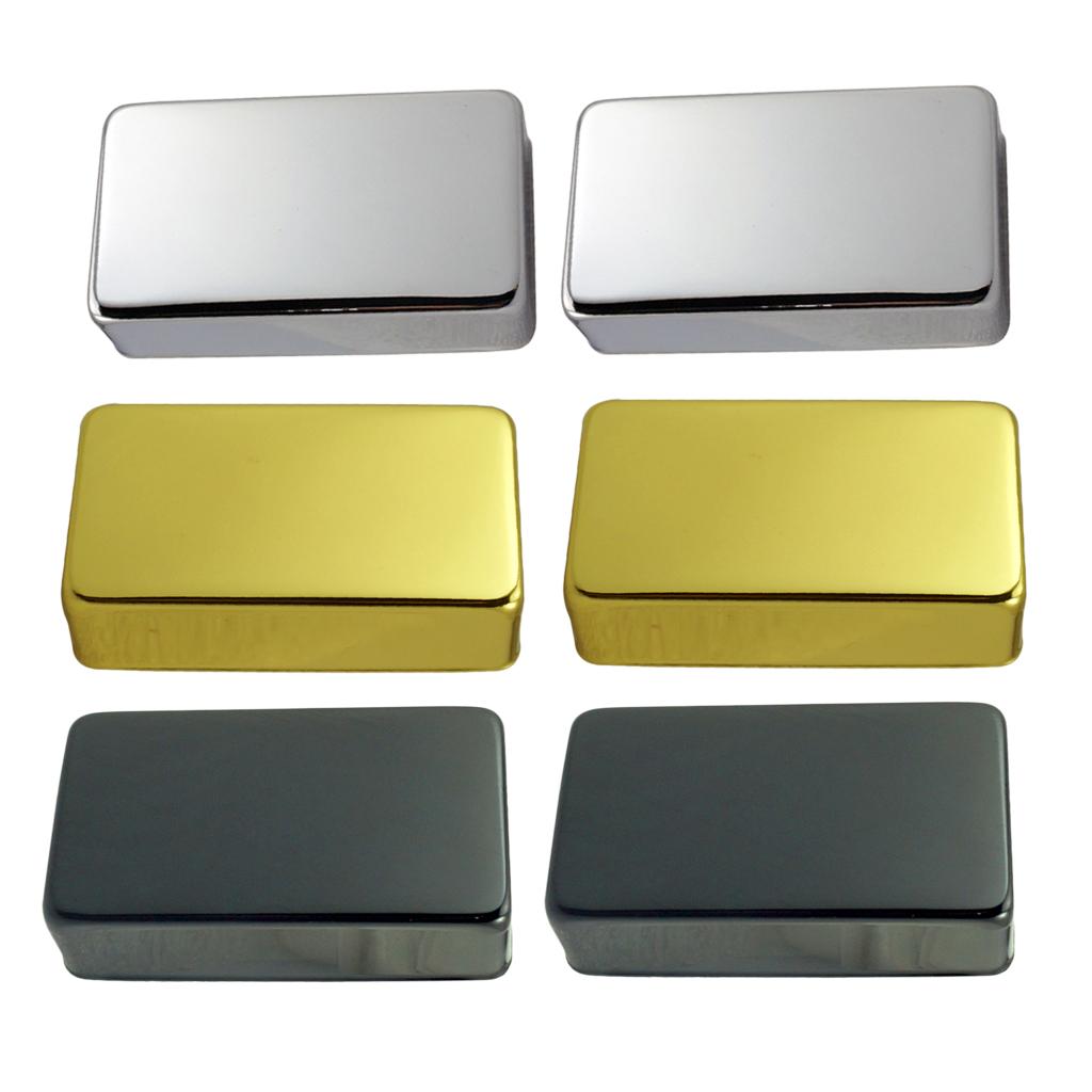 2x Sealed Brass Gold Humbucker Pickup Cover for Electric Guitar Replacement