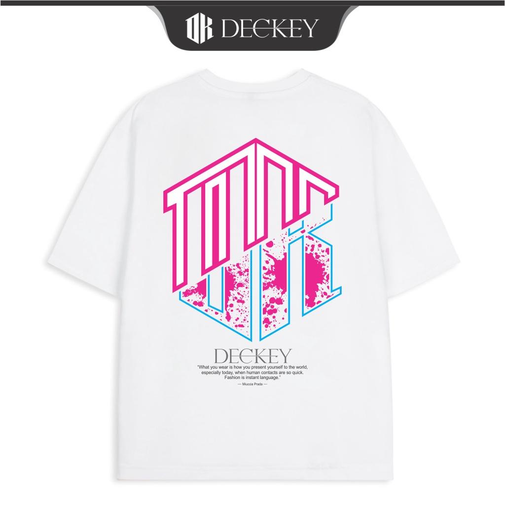 Áo Thun Cotton Unisex Nam Nữ Form Rộng DECKEY TYPESETTING