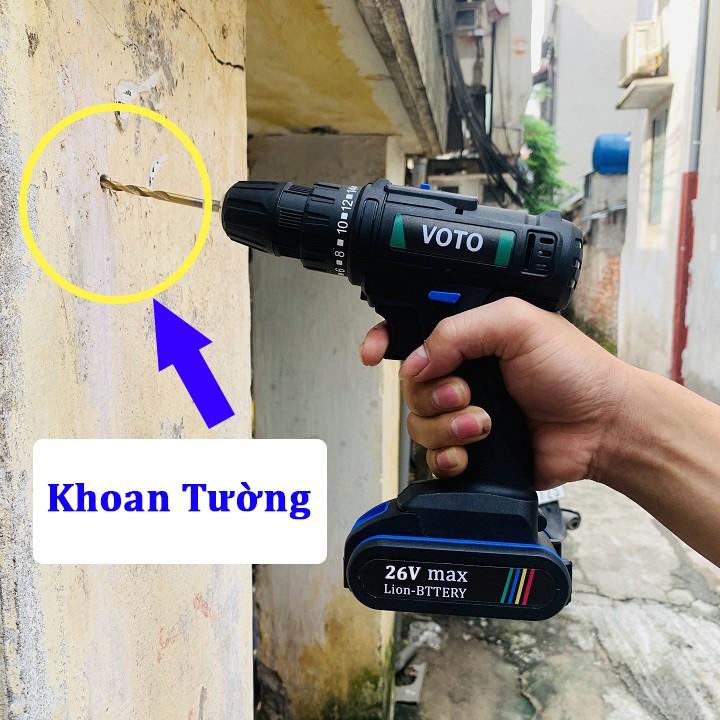 Khoan Pin 26V VOTO. Máy Khoan Cầm Tay