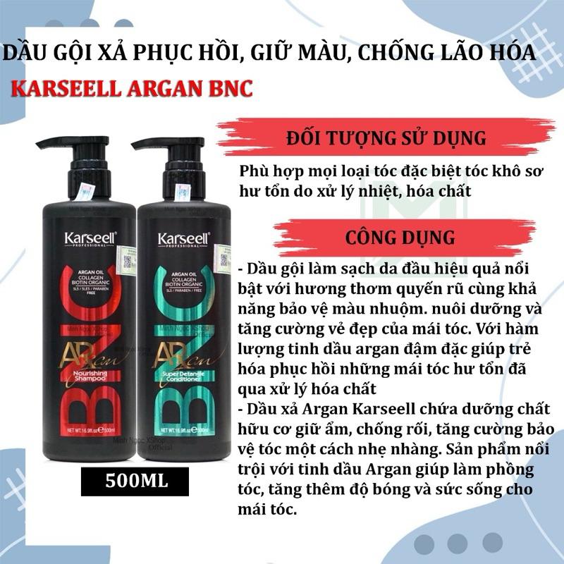 Dầu gội xả ủ Karseell BNC Collagen phục hồi mềm mượt tóc
