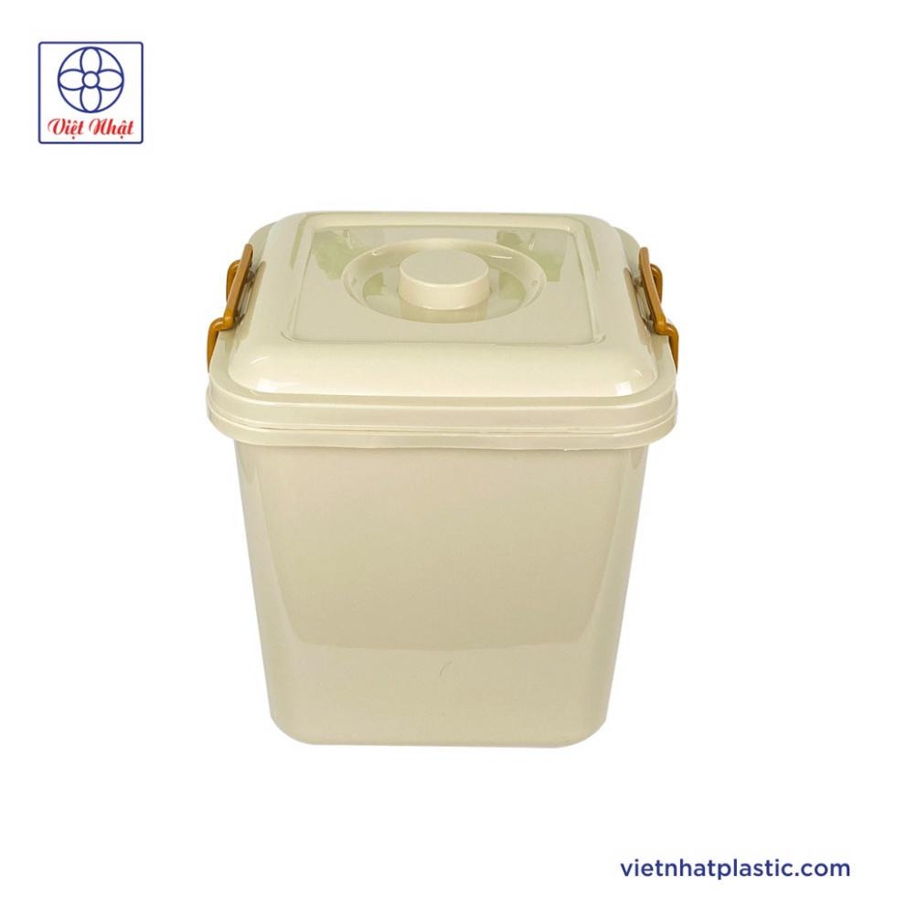 thùng đựng gạo 10kg nhựa Việt Nhật thùng gạo nhựa có nắp 5351