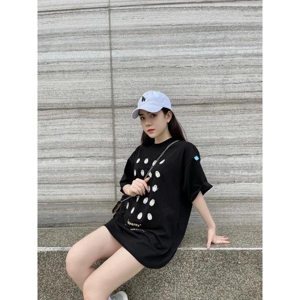 Áo thun Tee Finger Print Logo Nam nữ Full tag Hany shop