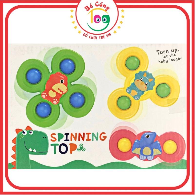 Đồ Chơi 3 Con Quay Dán Tường Spinner Hình Khủng Long Dành Cho Bé