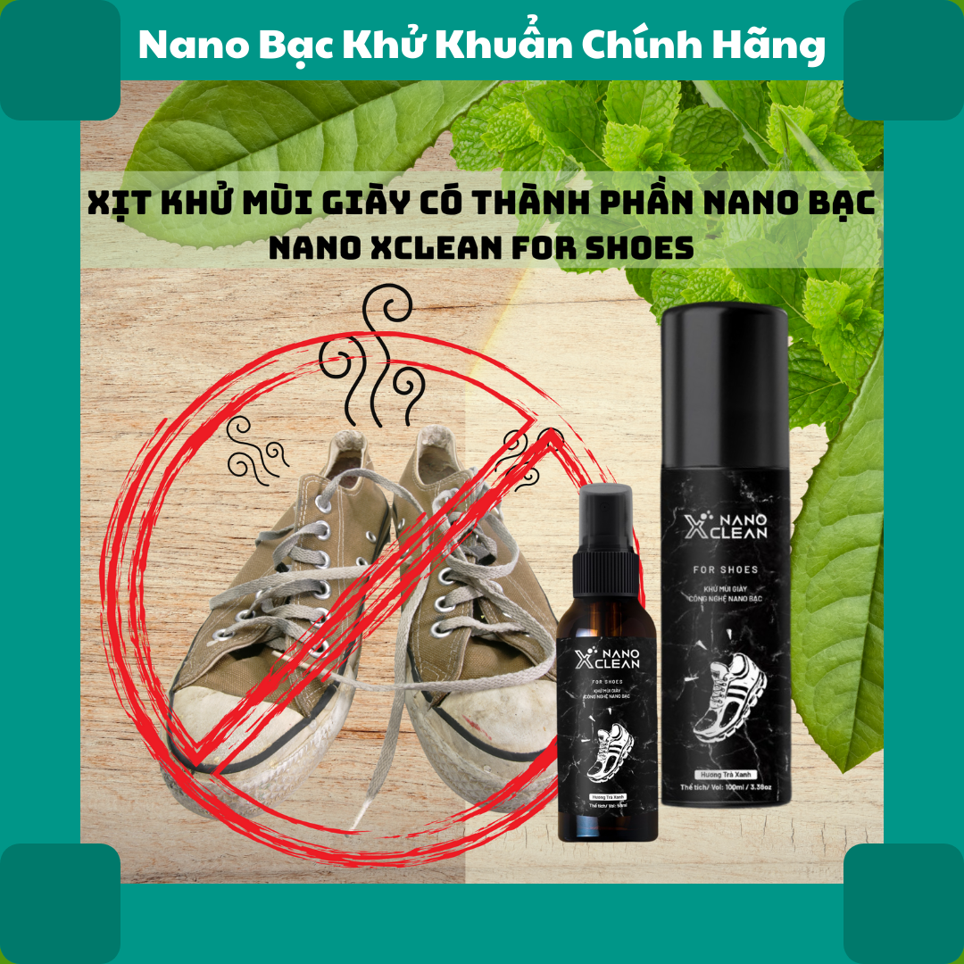 Chai xịt khử mùi giày Nano Xclean 100 ML