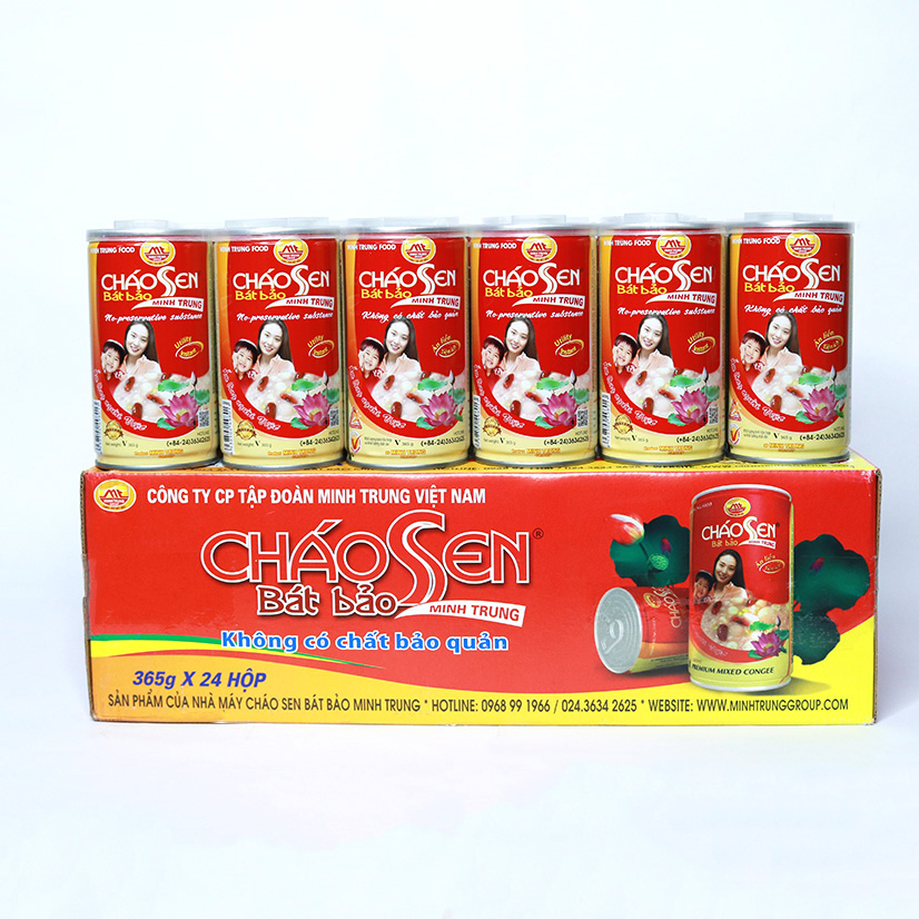 Cháo sen bát bảo Minh Trung 365g (combo 6 lon - CSBB 6)