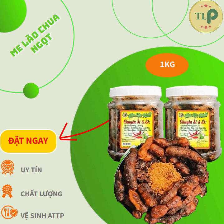 1KG ME LÀO CHUA NGỌT KÈM MUỐI ỚT