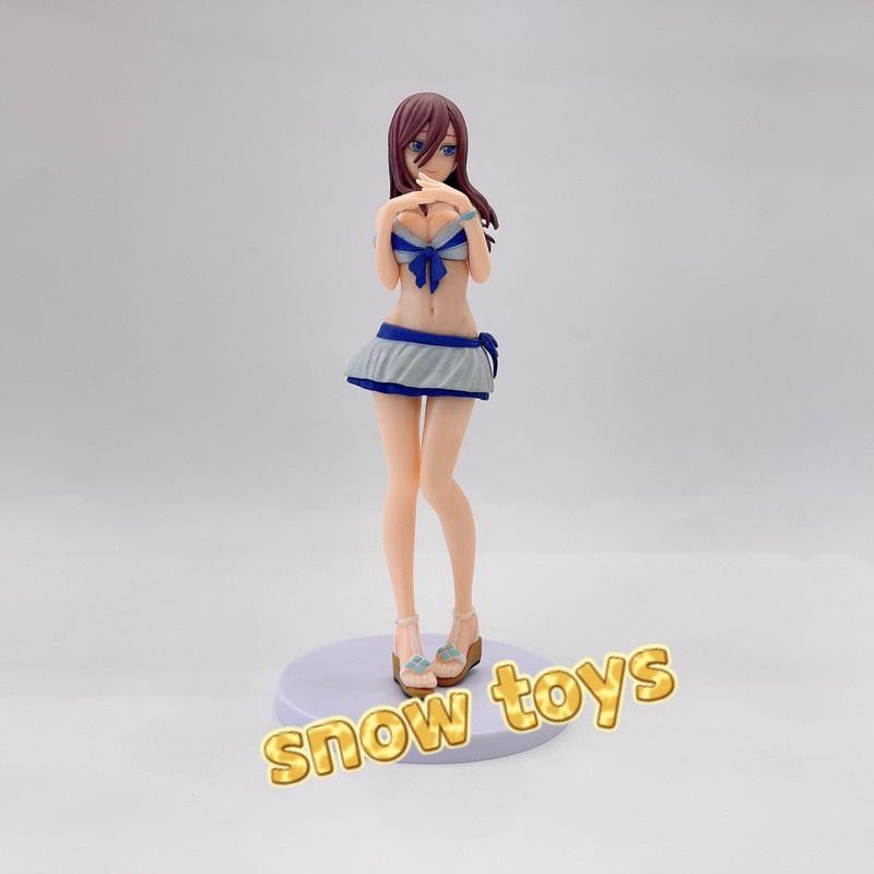 Mô hình Nhà có 5 nàng dâu Gotoubun no Hanayome Ichika Nino Miku Yotsuba Itsuki mặc Bikini Nhà có năm nàng dâu - Cao 20cm