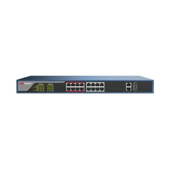 Bộ chia Switch PoE 16 cổng HIKVISION DS-3E1318P-EI - Hàng chính hãng
