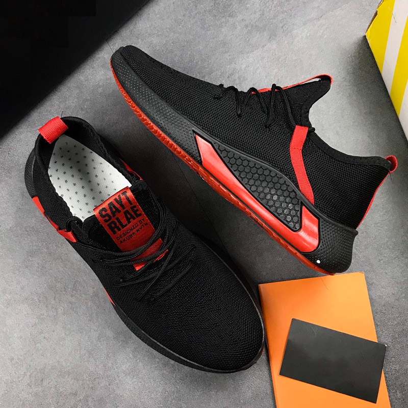 Giày Thể Thao Sneaker Nam , Đế Êm, Nhẹ Thoáng Khí, Thích Hợp Đi Chơi, Đi Hoc, Đi Làm, Đế Cao Su Đúc, Chống Trơn Trượt, Hạn Chế Mòn Đế, Miếng Lót Giày Cấu Trúc Tổ Ong Tảo Cảm Giác Êm S300 - 43