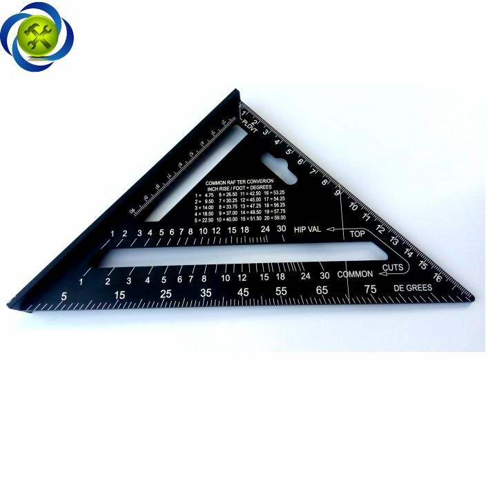 Thước tam giác nhôm đen 185mm x 185mm x 260mm A10D04