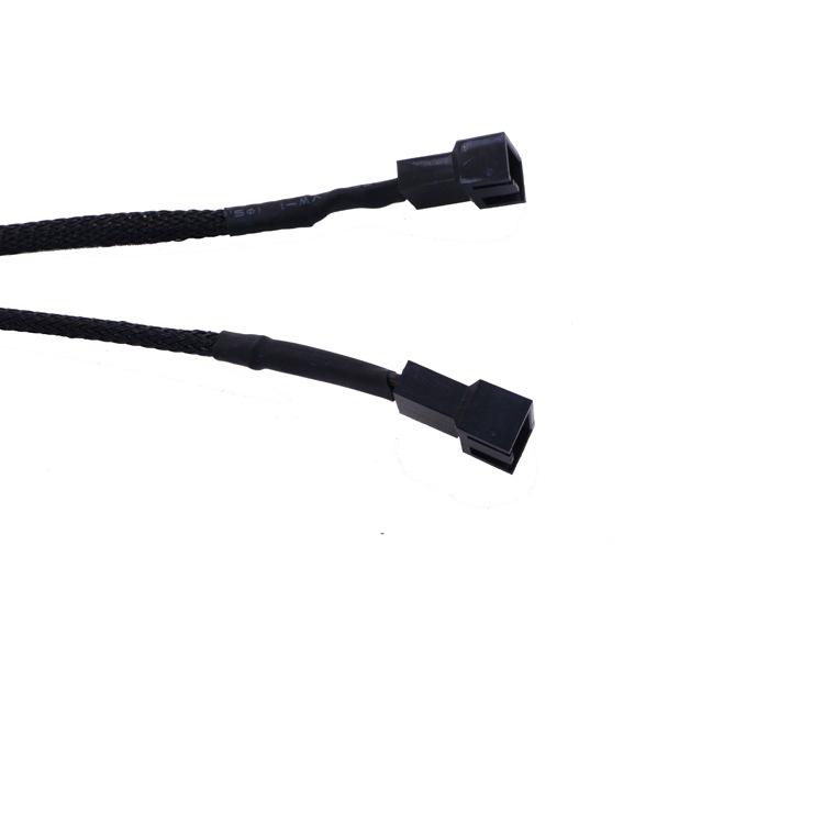 4 Pin Pwm Quạt Cáp 1 Ra 2/3/4 Cách Bộ Chia Đen Tay 27Cm Nối Dài Kết Nối PWM cáp Nối Dài