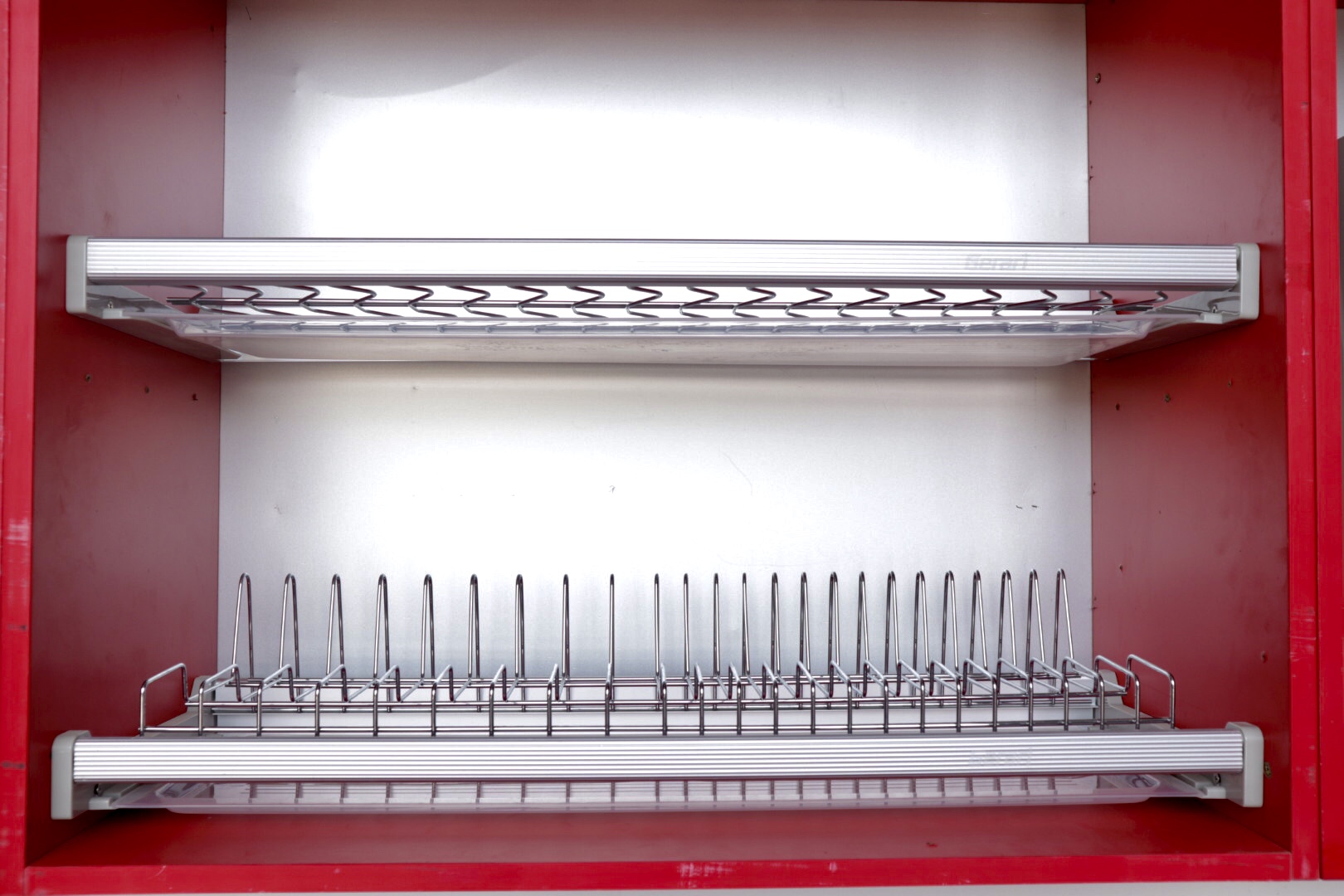Giá bát đĩa cố định tủ trên chất liệu Inox 304 bóng mờ cao cấp