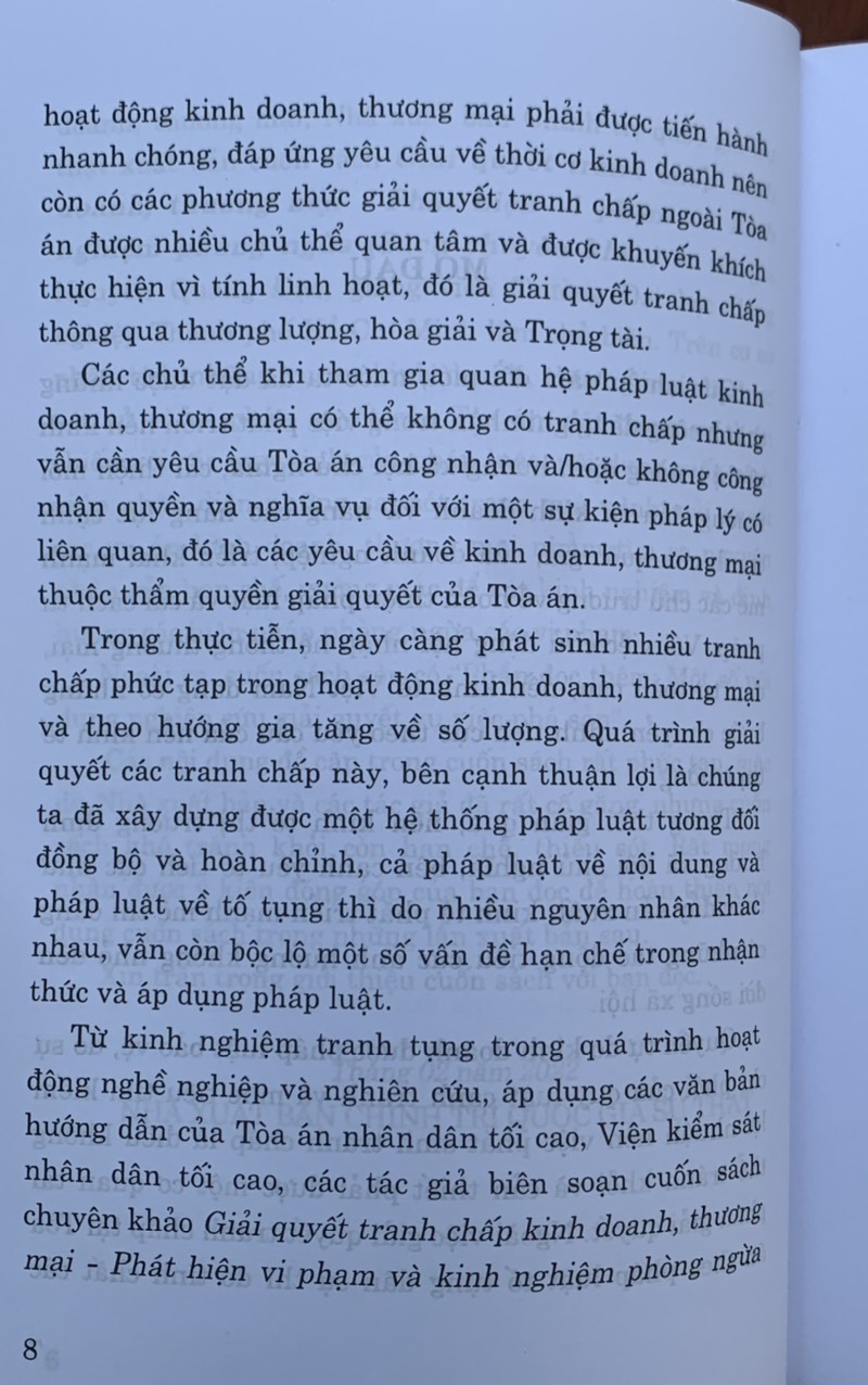 Giải quyết tranh chấp kinh doanh, thương mại- phát hiện vi phạm và kinh nghiệm phòng ngừa