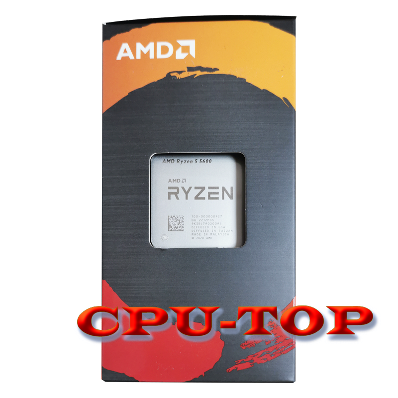 Mới AMD Ryzen 5 5600 R5 5600 3.5 GHz 6 Nhân 12 Luồng 7NM 65W L3=32M 100-000000927 Ổ Cắm AM4 Có Quạt