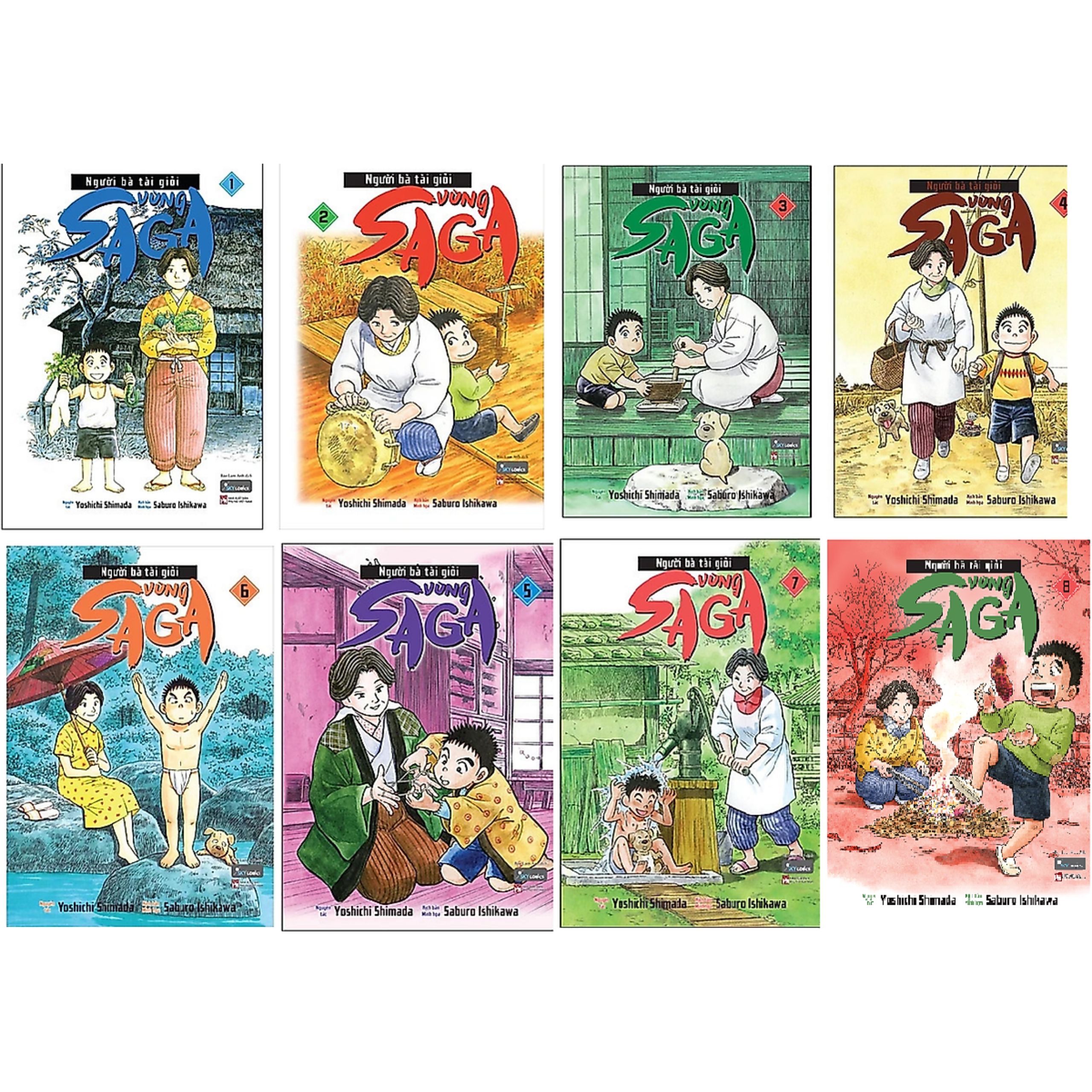 Combo Người Bà Tài Giỏi Vùng Saga _Tặng Kèm Khóa và Bookmark