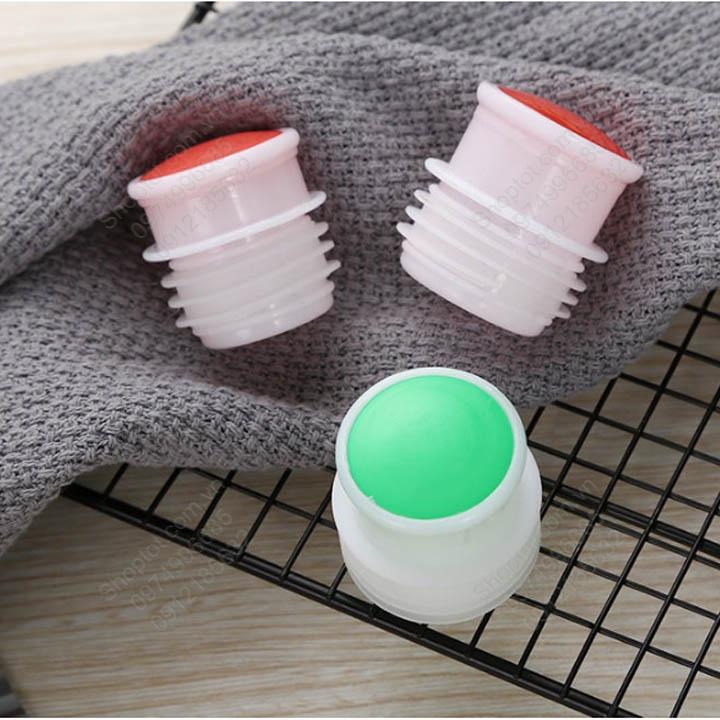 Bộ 4 nắp đạy phích nước bằng nhựa PP, Silicon chịu nhiệt độ cao, giữ nhiệt tốt, màu ngẫu nhiên