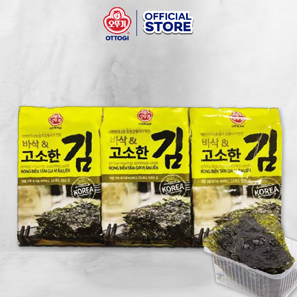 Rong biển tẩm gia vị ăn liền Ottogi 12.6g