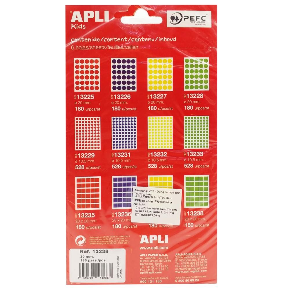 APLI_Sticker Vuông Xanh Lá 20x20_13238