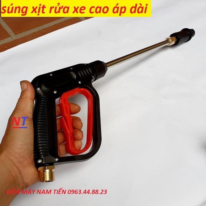 Dụng cụ xịt rửa xe áp lực cao Ren 22mm(cò đỏ dài)