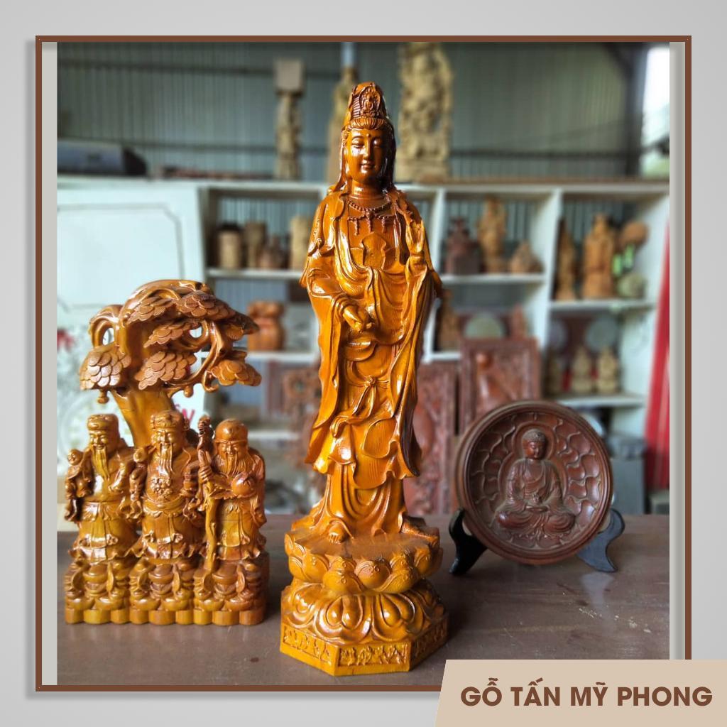 Tượng bằng gỗ tự nhiên nguyên khối