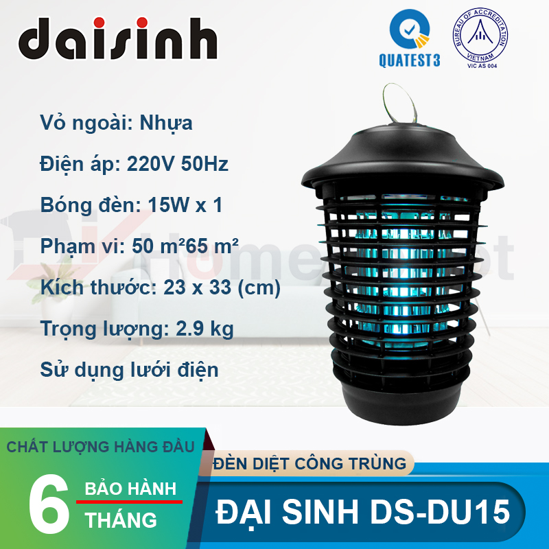 Đèn diệt côn trùng DS – DU15