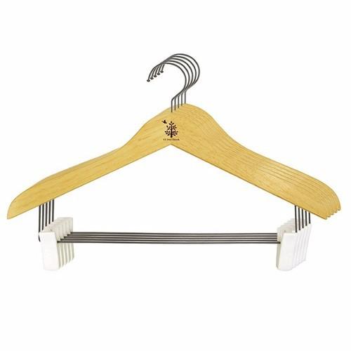 Máng áo có thanh Inox, 2 kẹp nhựa | Gỗ Đức Thành - 08331