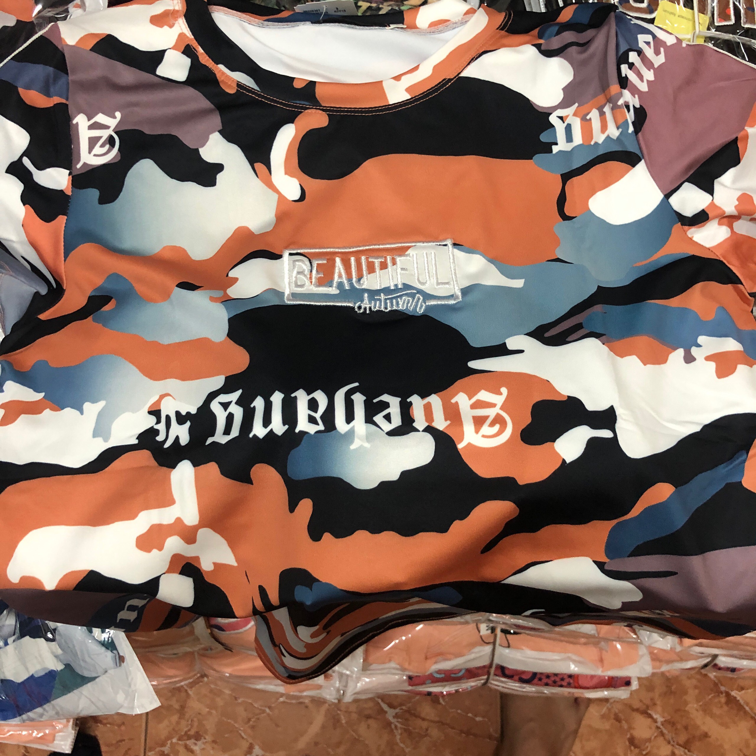 Bộ đồ thun cotton thể thao đùi rằn ri lính
