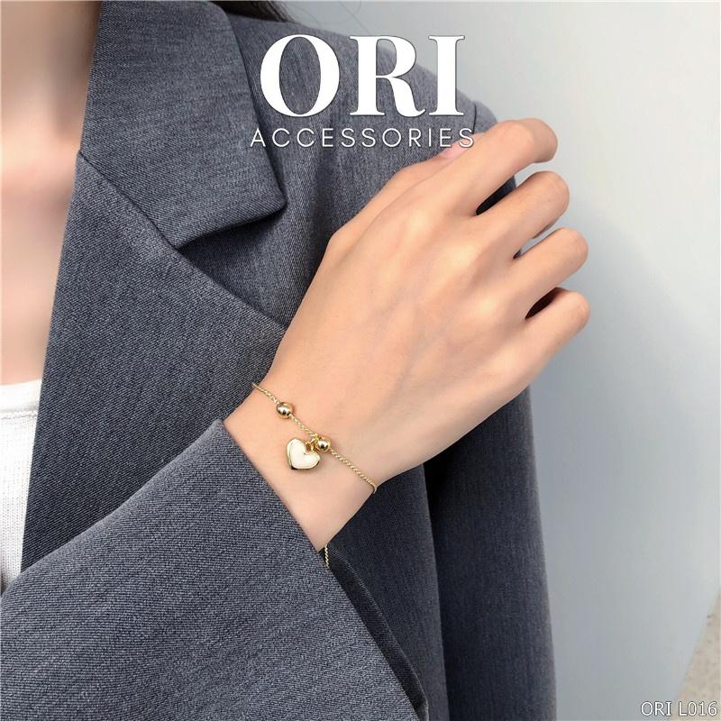 Lắc tay nữ Trái tim đơn giản Bevis xinh xắn đáng yêu ORI ACCESSORIES L016