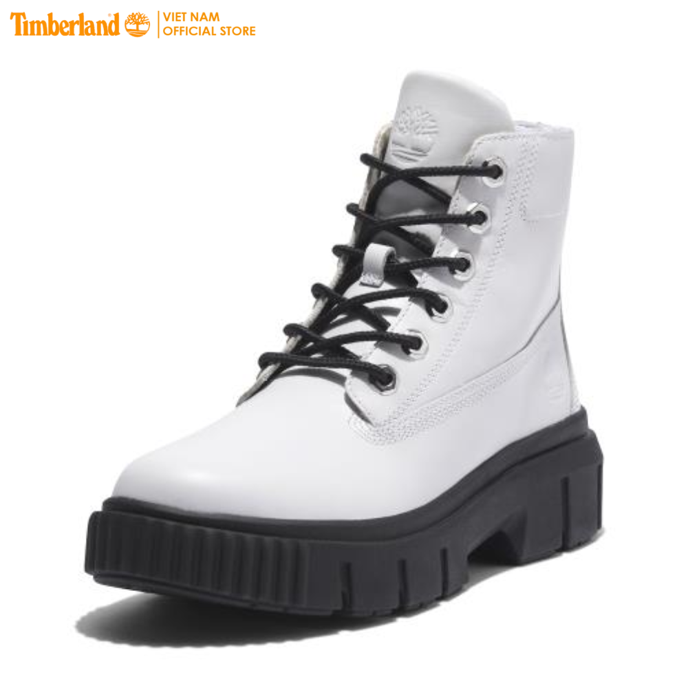 Timberland Giày Boot Nữ - Women's Greyfield Leather Boot White Full Grain TB0A41ZW13