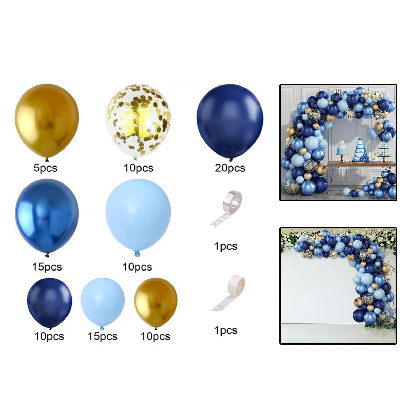 Navy Blue Latex Balloons Garland Arch Kit Photo Props for Birthday Wedding