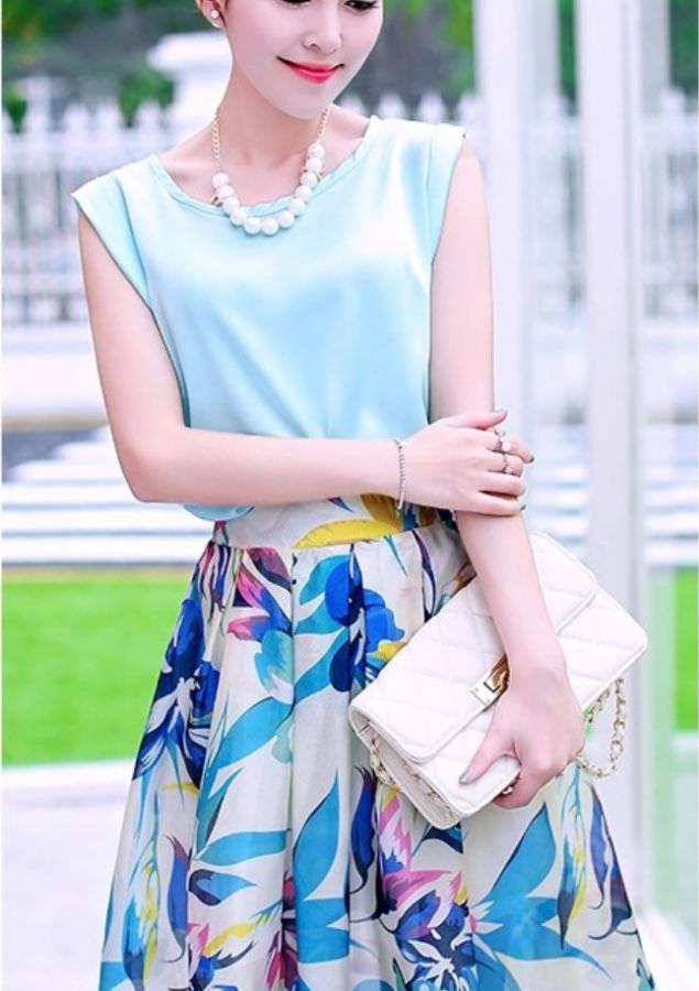 Sét bộ áo phi bóng kèm chân váy BY1074
