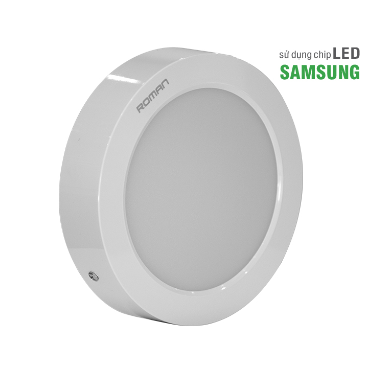 Đèn LED panel tròn ELT8002 Roman - Khung nhựa PC siêu bền, tản nhiệt nhanh, chịu lực tốt - Tuổi thọ >30.000 giờ