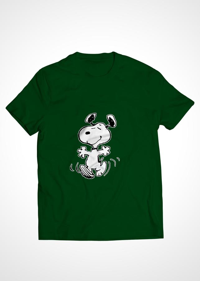 Bộ áo thun Cotton màu xanh rêu cặp đôi in hình mẫu 04