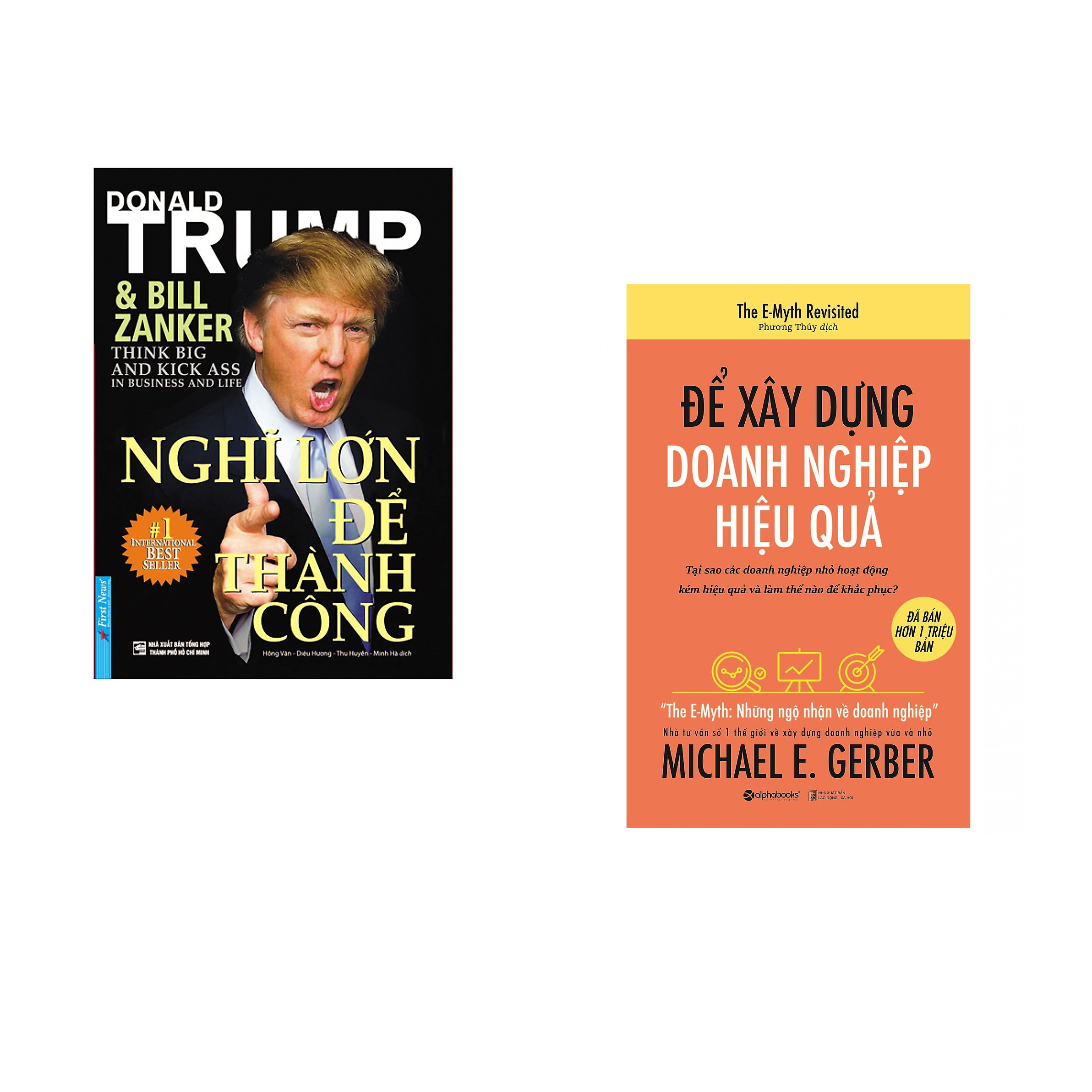 Combo 2 cuốn sách: Nghĩ Lớn Để Thành Công + Để xây dựng doanh nghiệp hiệu quả
