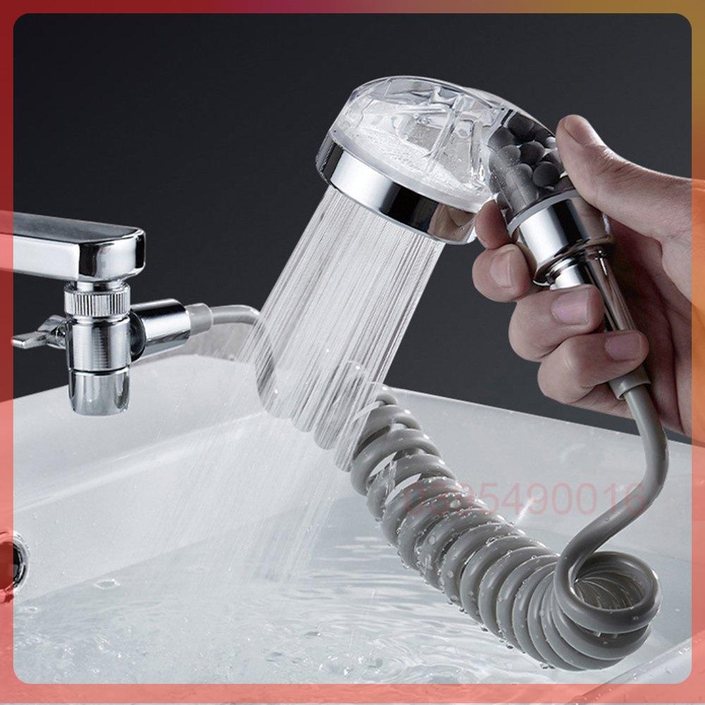 Đầu Nối Vòi Nước 4 Chế Độ Xoay 720 Độ Gắn Bồn Rửa Chén Bát Tiện Dụng Thông Minh Cho Nhà Bếp, Đồng Thau Không Gỉ Sét