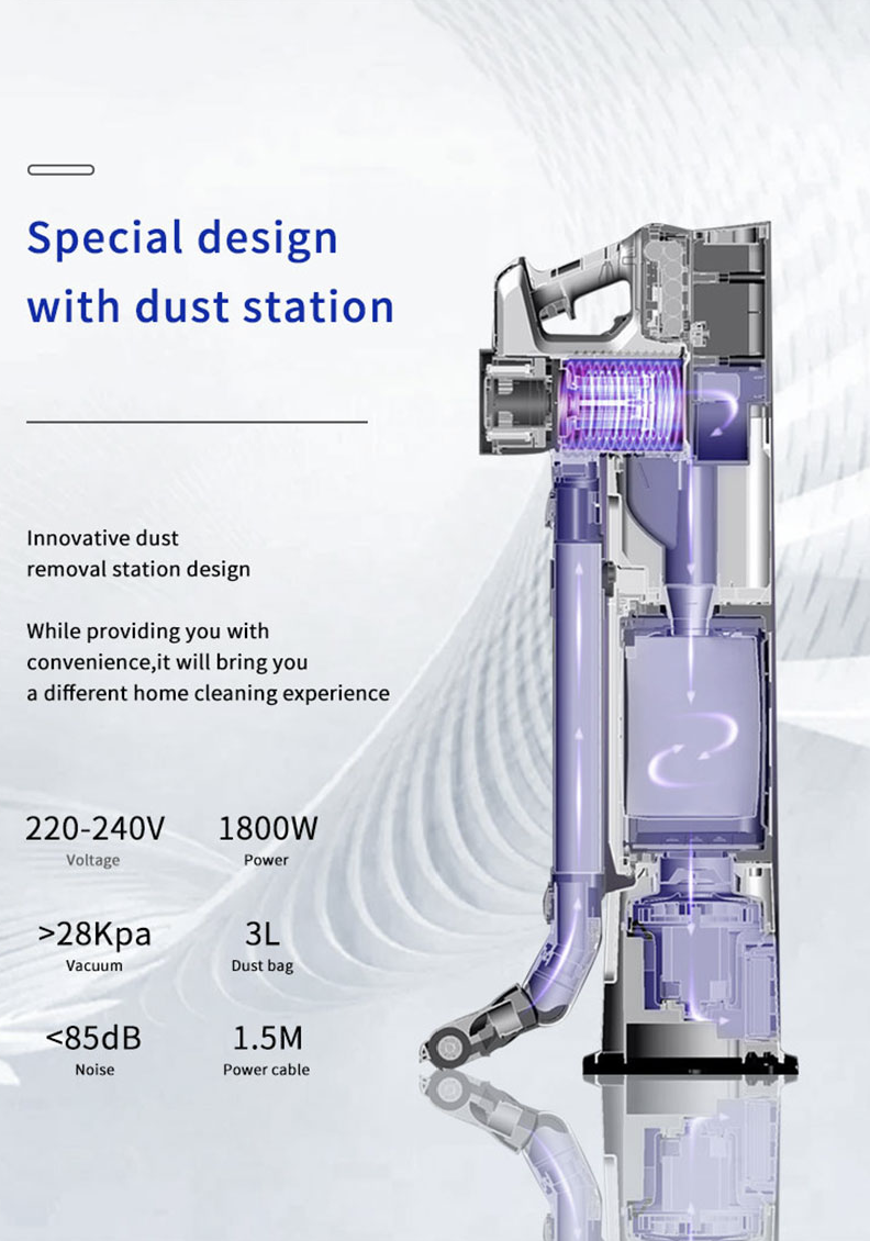 Máy Hút Bụi Lau Sàn Dreame H12 Pro Tự Giặt Giẻ Lau Lực Hút 14.500 Pa Công Suất 200 W - Hàng Chính Hãng