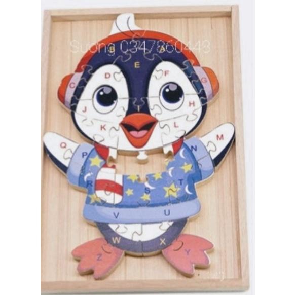 BỘ XẾP HÌNH CON CHIM CÁNH CỤT 26 CHI TIẾT- Đồ chơi gỗ an toàn, vui chơi giải trí, phát triển trí tuệ, thông minh cho trẻ
