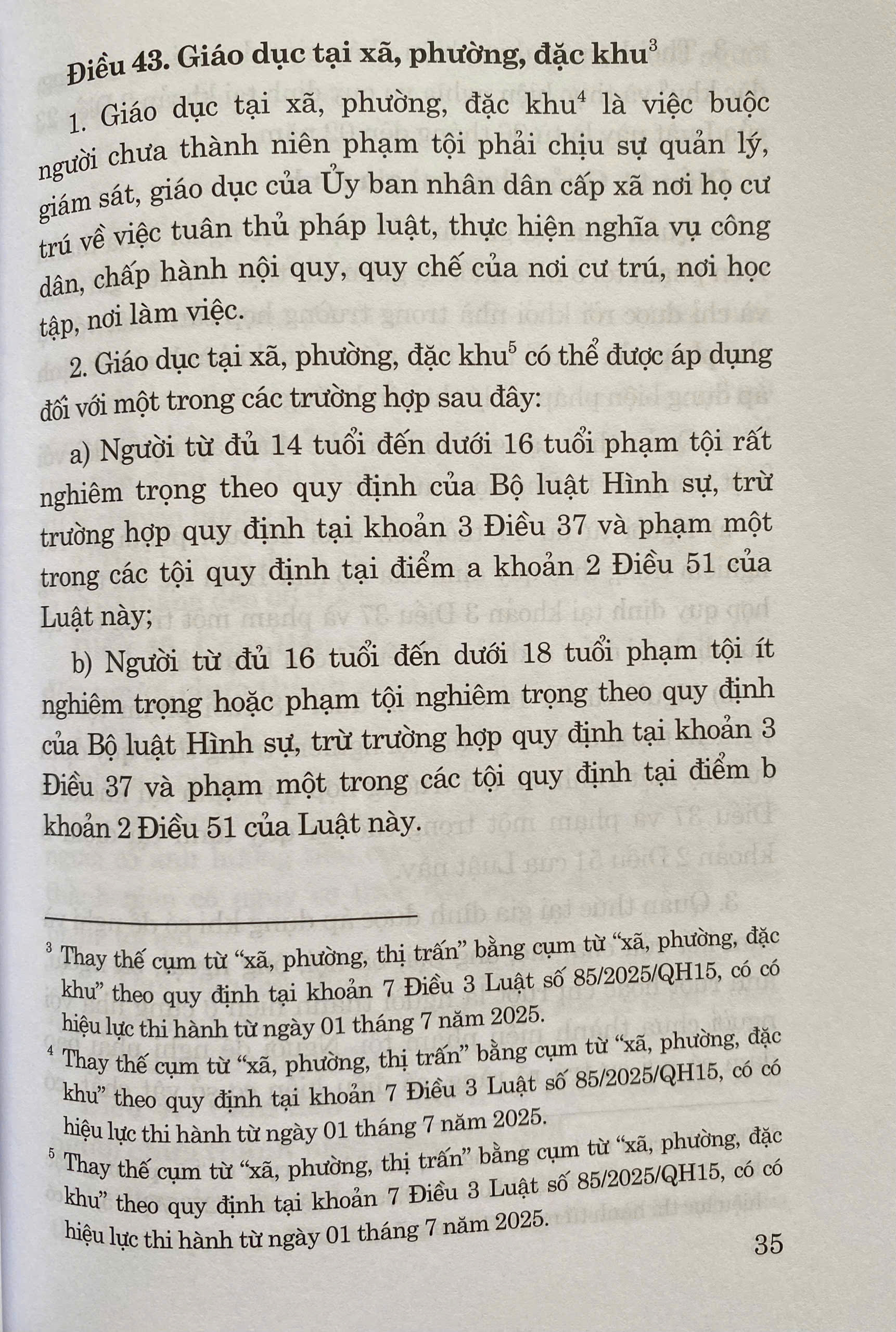 Luật Tư Pháp Người Chưa Thành Niên ( Sửa Đổi, Bổ Sung Năm 2025)