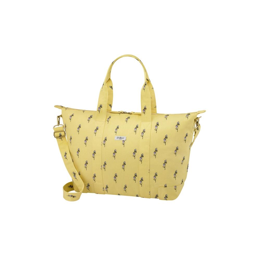 Cath Kidston - Túi du lịch xếp gọn/Foldaway Overnight Bag - Bee &amp; Heart - Yellow -1047400