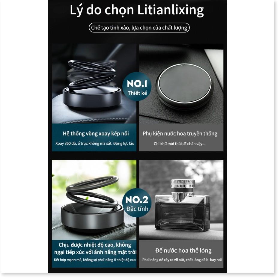 Dụng cụ khử mùi ô tô với miếng hương liệu cao cấp, thiết kế vòng xoay khếch tán mùi hương tự động