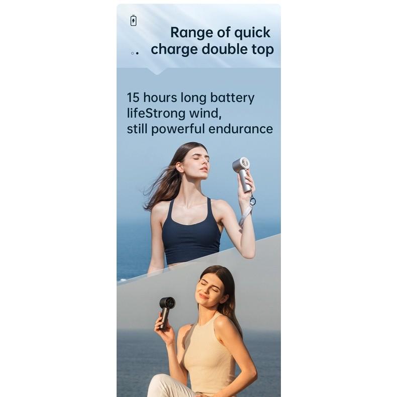 Quạt Cầm Tay Cao Cấp JISULIFE Pro1 S (FA53 PRO) 18W Sạc Nhanh - Sử Dụng Lên Đến 15H - Hàng Chính Hãng