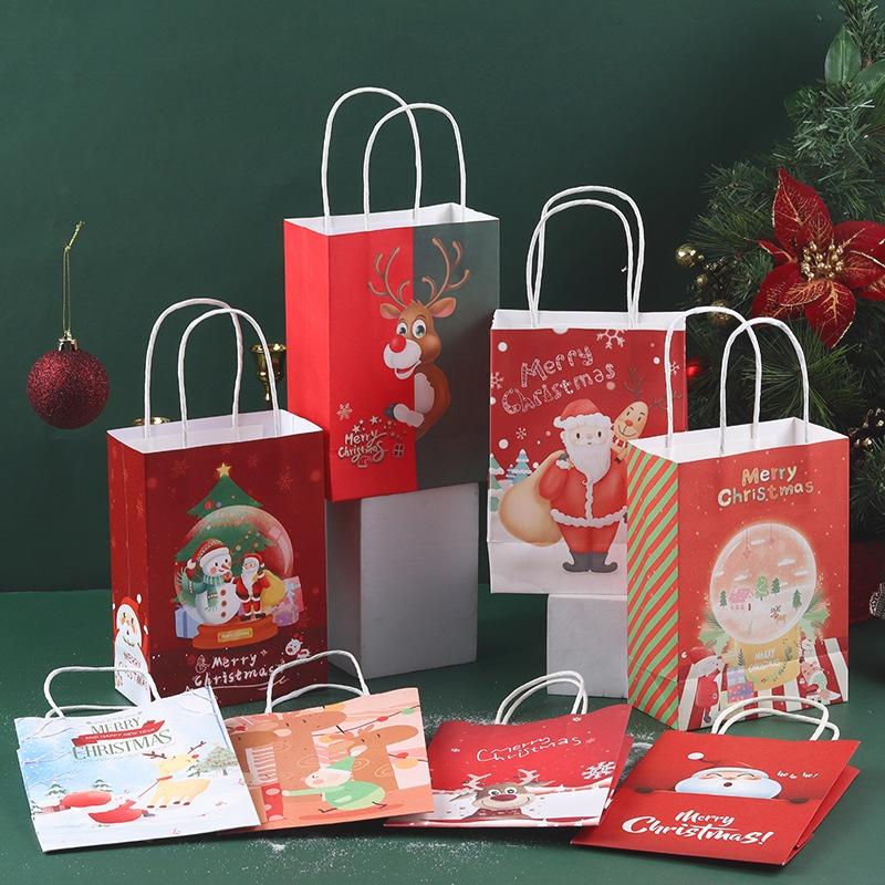Túi giấy dễ thương tiện dụng đựng quà giáng sinh năm mới